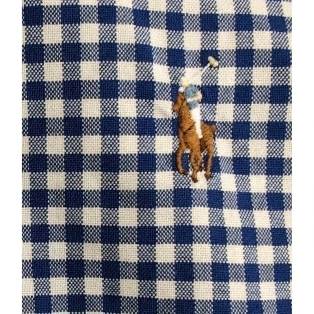 Polo Ralph Lauren Short Sleeve Oxford Button Down Shirt Mens 3XB Gingham Check